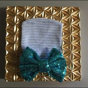 🎉HP🎉NEWBORN beanie hospital hat TURQUOISE